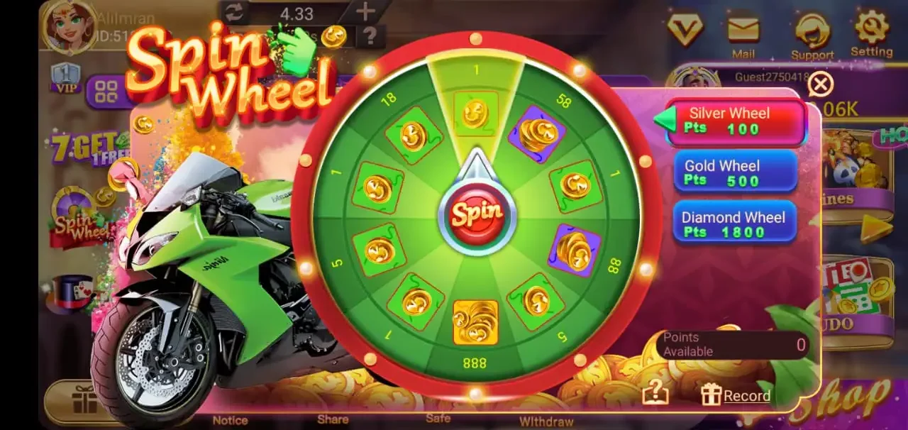 3 Patti Pak Game | Download the Latest APK Version 5 Wheel Spin Bonus 3pattipak